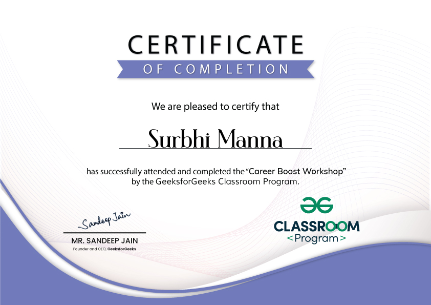 Surbhi Manna - GSSoC ’26 Contributor(Top 5%) | IEEE student member ...