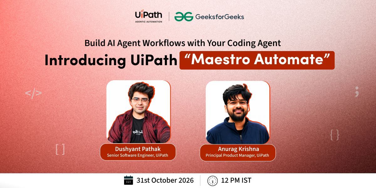 GeeksforGeeks X UI Path
