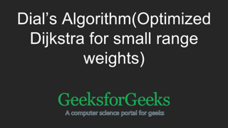 GeeksforGeeks | Dijkstra Videos