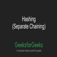 Hashing | Set 2 (Separate Chaining) - GeeksforGeeks | Videos