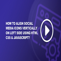 How to Align Social Media Icons Vertically on Left Side using HTML CSS ...