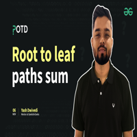 PROBLEM OF THE DAY : 06/11/2024 | Root to Leaf Paths Sum ...