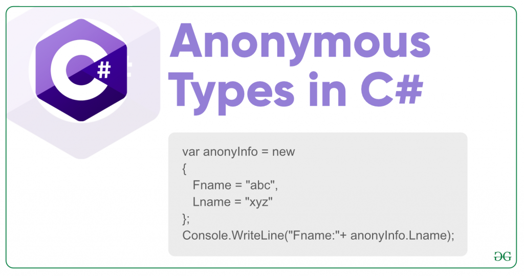 new anonymous object c#