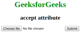 HTML accept attribute example output
