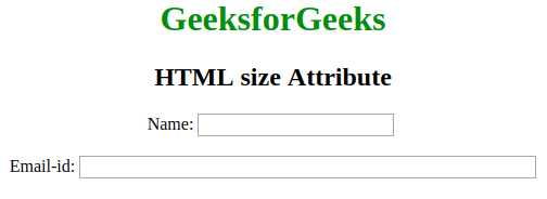 Html Size Attribute Geeksforgeeks 2311