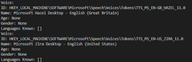 how to install text to speech voices in windows 10