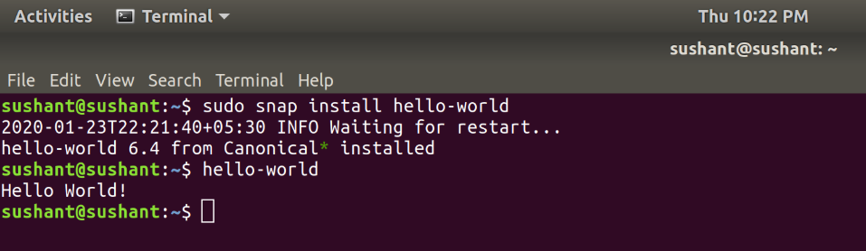 hello-world-snap-command