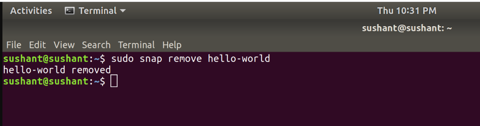 Removing-Applications-Snap-Package-Manager