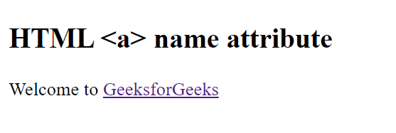 HTML name Attribute - GeeksforGeeks