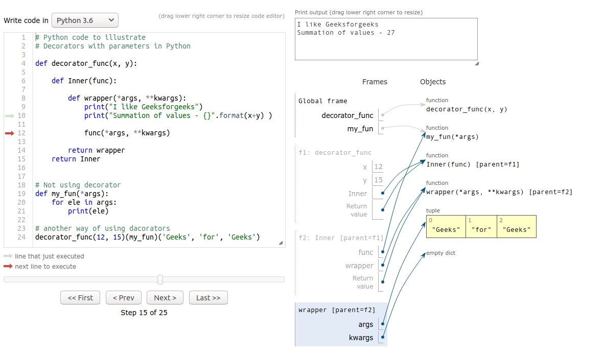 Chain Multiple Decorators in Python - GeeksforGeeks