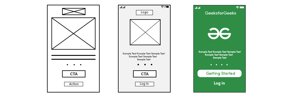 High-fidelity-Wireframes