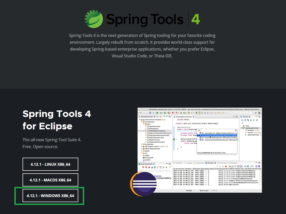 download spring tool suite