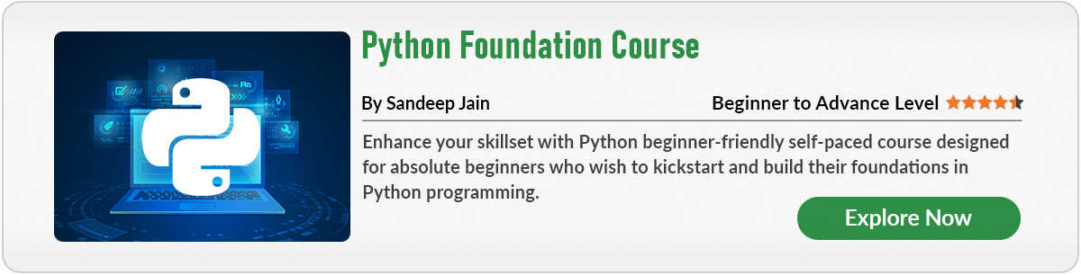 Python-Foundation-Cours