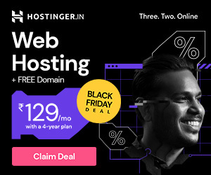 Hostinger Black Friday Sale