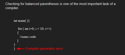 check-for-balanced-parentheses-in-an-expression