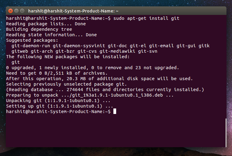 Installing Git 