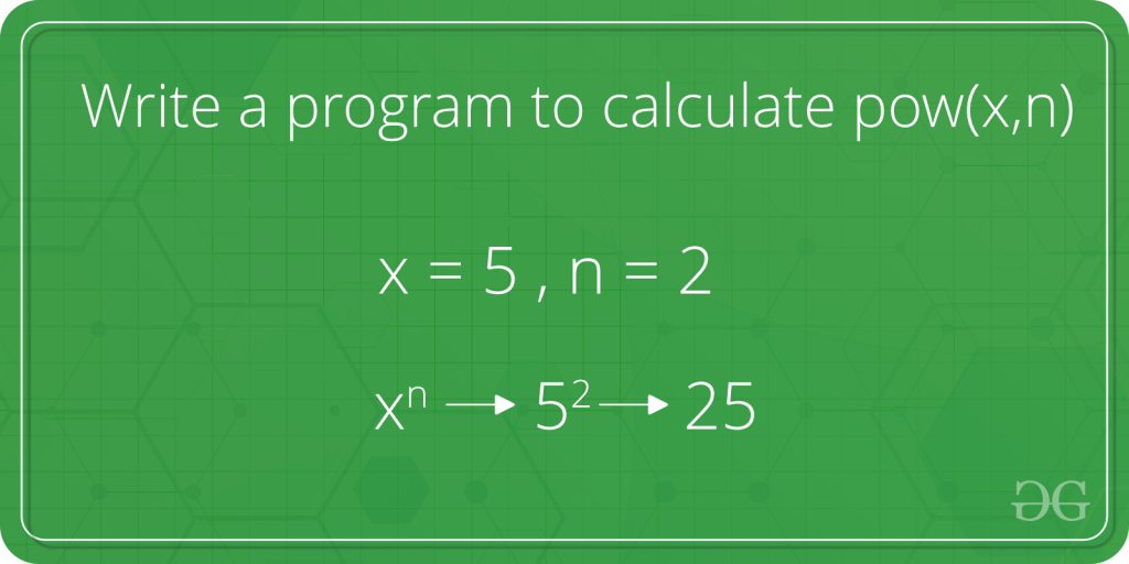 program to calculate pow(x,n)