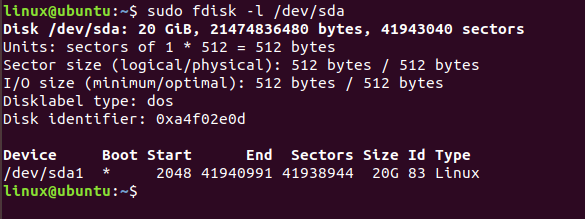 Fdisk Command In Linux