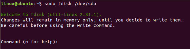 Fdisk Command In Linux