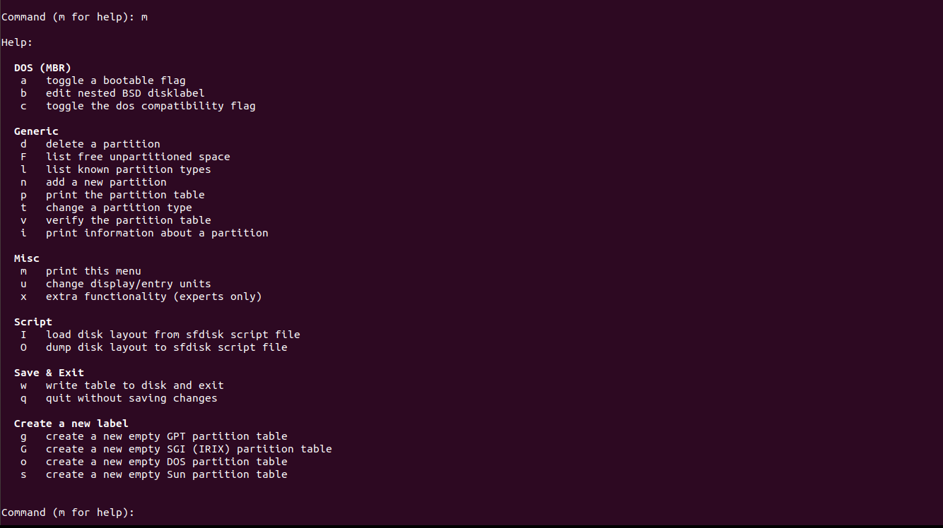 dos disk size command