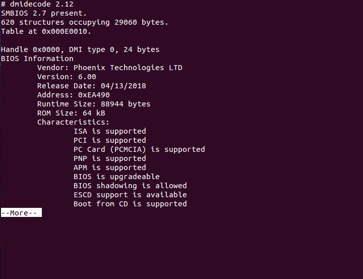 dmidecode command in Linux with Examples GeeksforGeeks