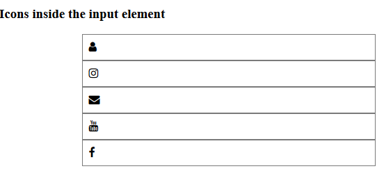 How to put a responsive clear button inside HTML input text field