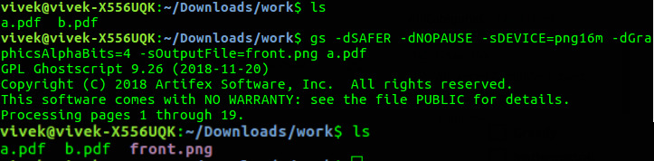 command line to convert ps to pdf