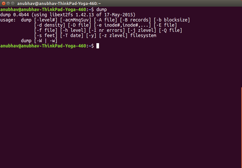 dump command in Linux with examples