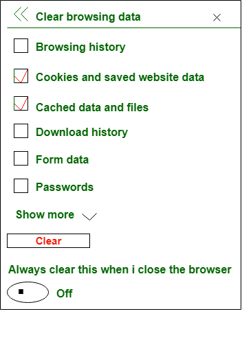 how do you clear cookies and cache