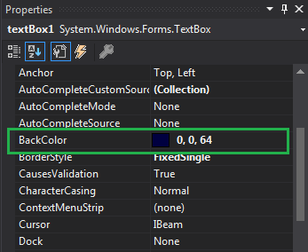 Visual studio textbox маска ввода