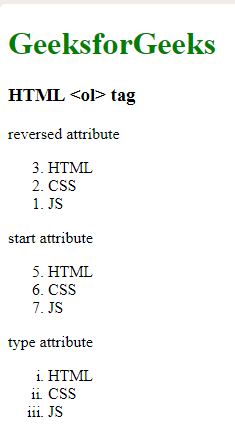 Html Ol Geeksforgeeks