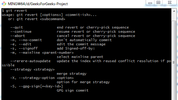 git discard changes