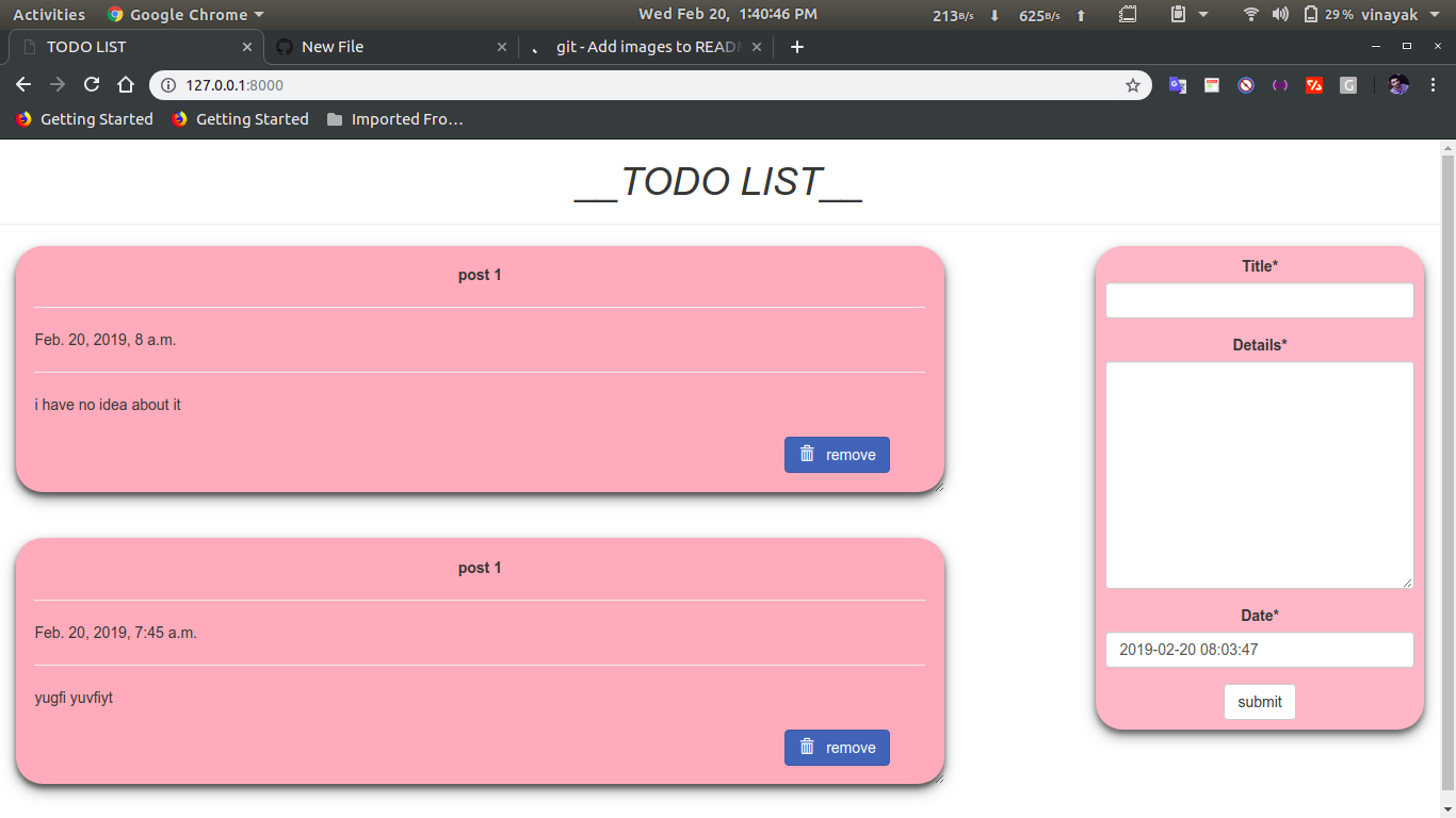 Python Todo Webapp Using Django Geeksforgeeks