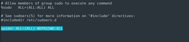 passwordless sudo for specific command