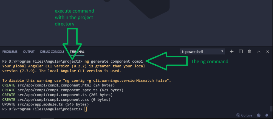 Inspektion rynker Bliv såret Angular 7 | Components - GeeksforGeeks