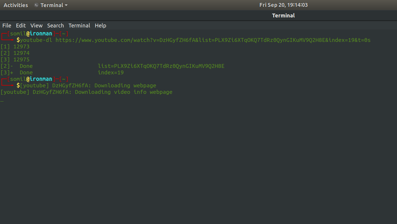 How To Download Youtube Videos In Linux Command Line Geeksforgeeks