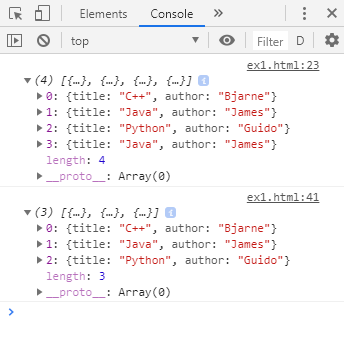 for each index javascript