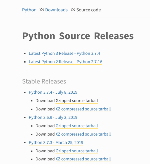 python install linux