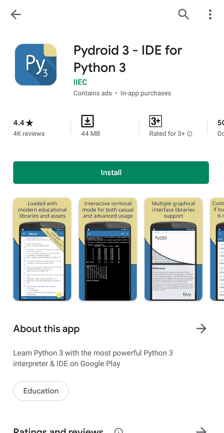 How to download and install Python Latest Version on Android - GeeksforGeeks