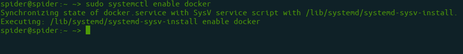 Enable docker 