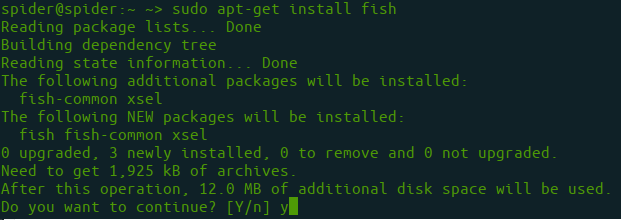 Как установить fish на ubuntu