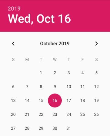 calendar mode