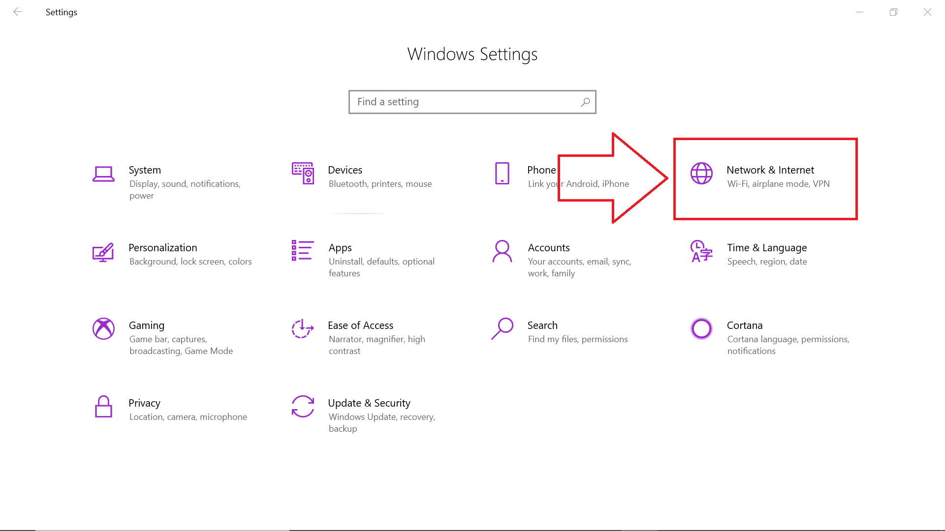 Marked Network & Settings