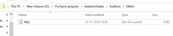 Delete A Directory Or File Using Python - Geeksforgeeks