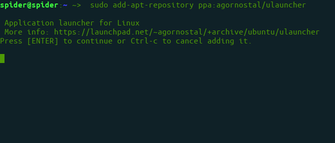 Adding PPA for Ulauncher