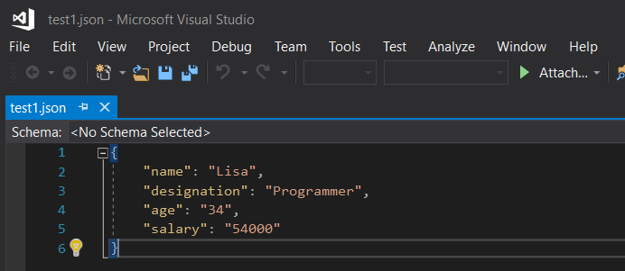 C system text json. Пример json файла.