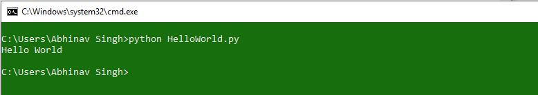 Hello-World-Python-Windows