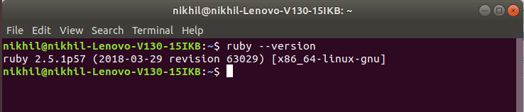 Ruby-Linux-Version-Check