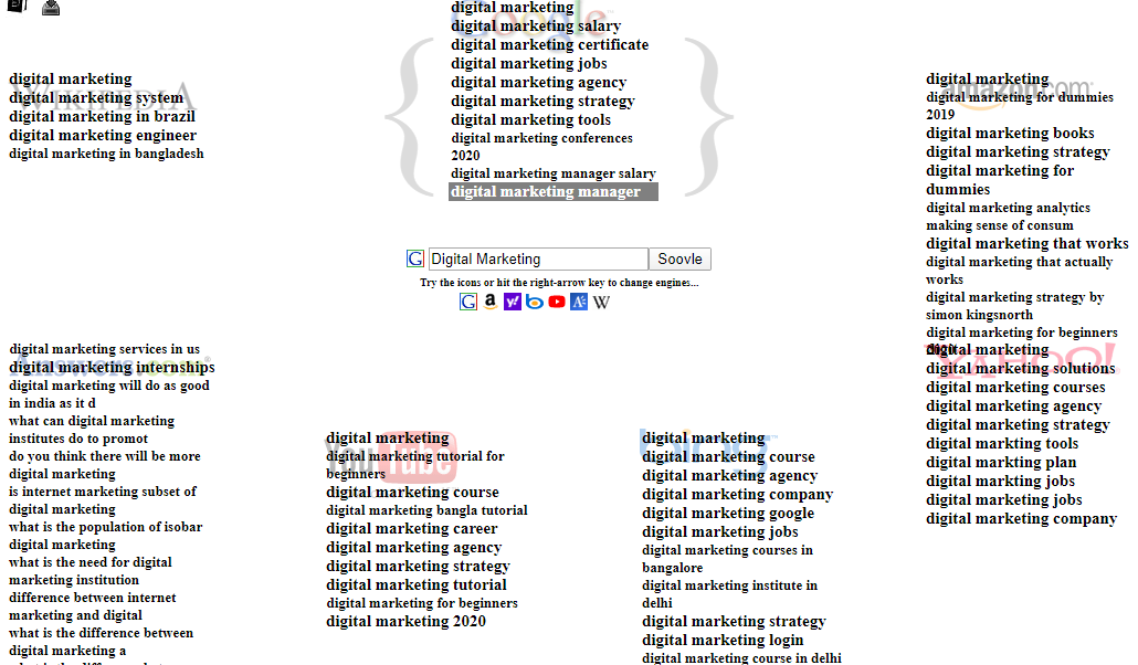 Soovle keyword research tools - keyword research tools 