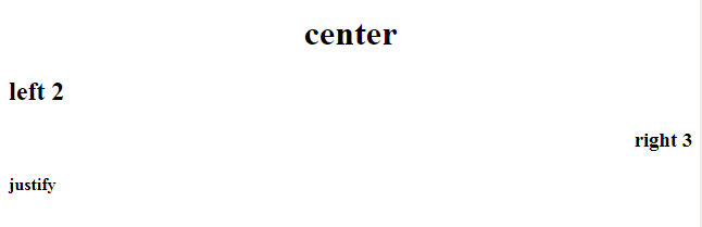 Html h1 align. Html h1-h6.